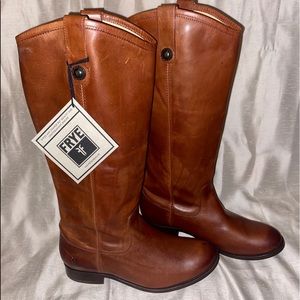 Brown Frye Western Pull On Boot